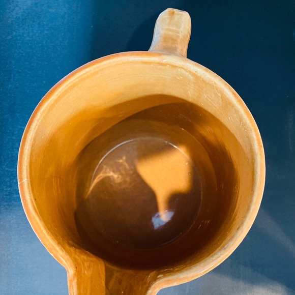 Vintage Orange Ceramic Pitcher - Picture 10 of 10